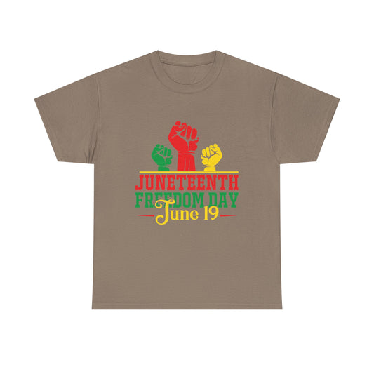 Juneteenth Freedom Day Tee | Unisex Cotton T-Shirt for Celebrating Emancipation, Black History Month, Racial Justice, Equality