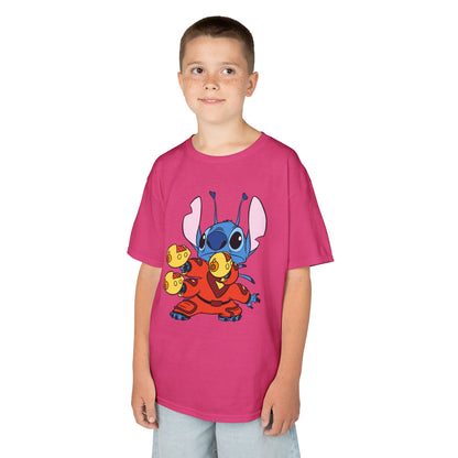 Colorful Kids Tee with Fun Cartoon Design