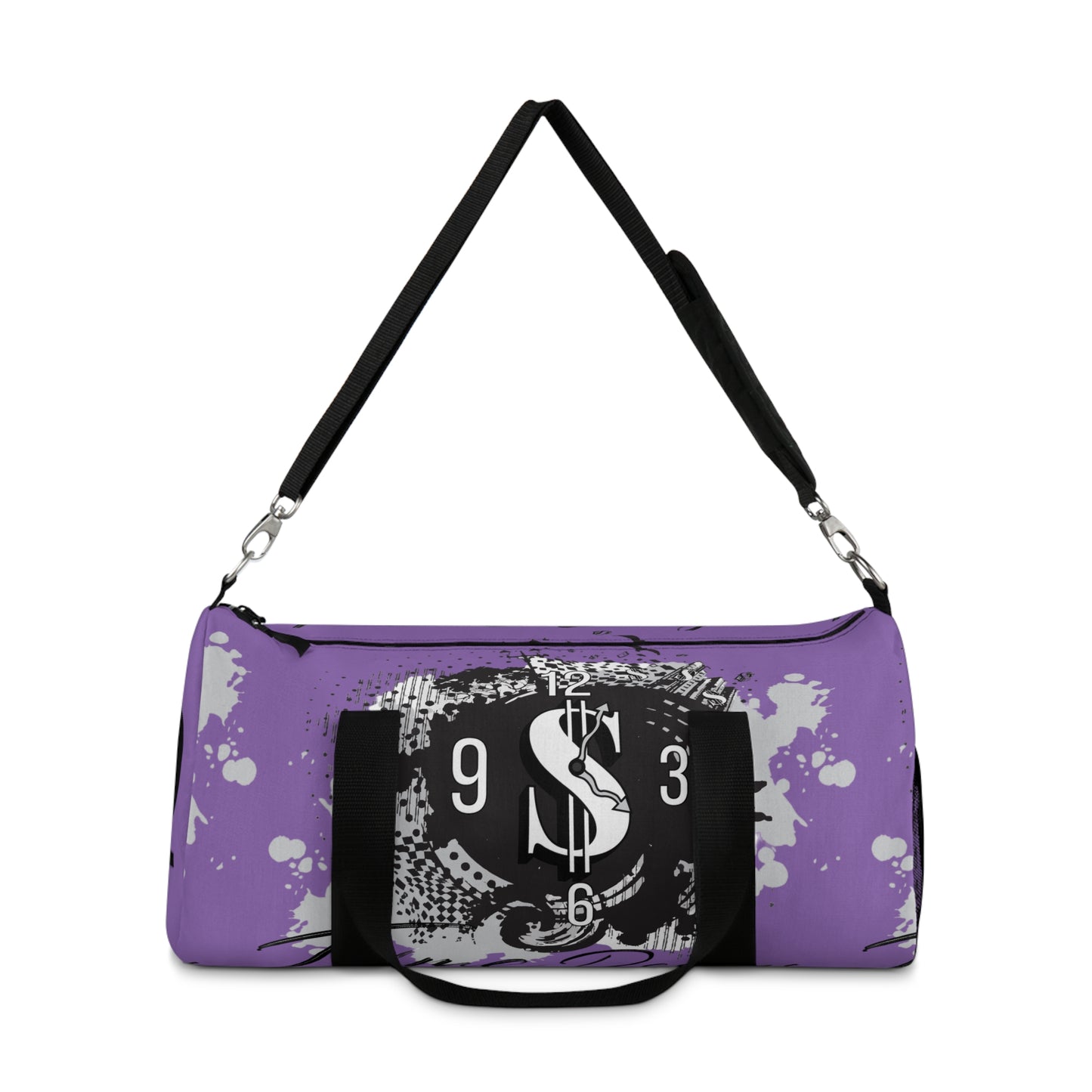 Stylish Purple Duffel Bag, Gym Bag, Overnight Bag, Weekender Bag, Travel Bag, Motivational Gift
