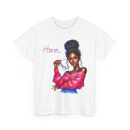 Expressive Aesthetic Tee – 'Hmm...' Design for Trendsetters