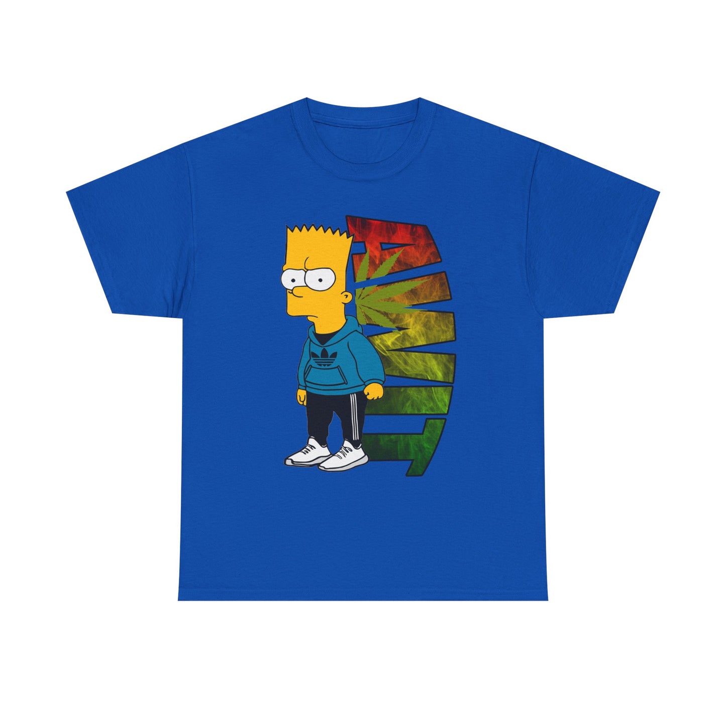 Unisex Heavy Cotton Tee - Bart Simpson Graffiti Style