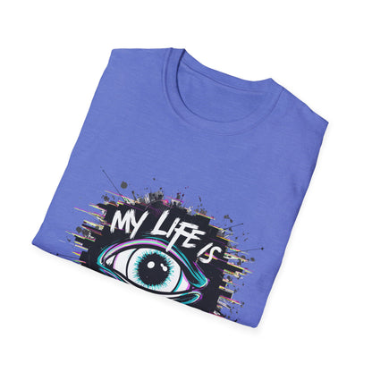 Unisex Hypnotized Eye T-Shirt, Softstyle Tee, Cool Graphic Shirt, Gift for Dreamers, Casual Wear, Trendy Fashion Tee
