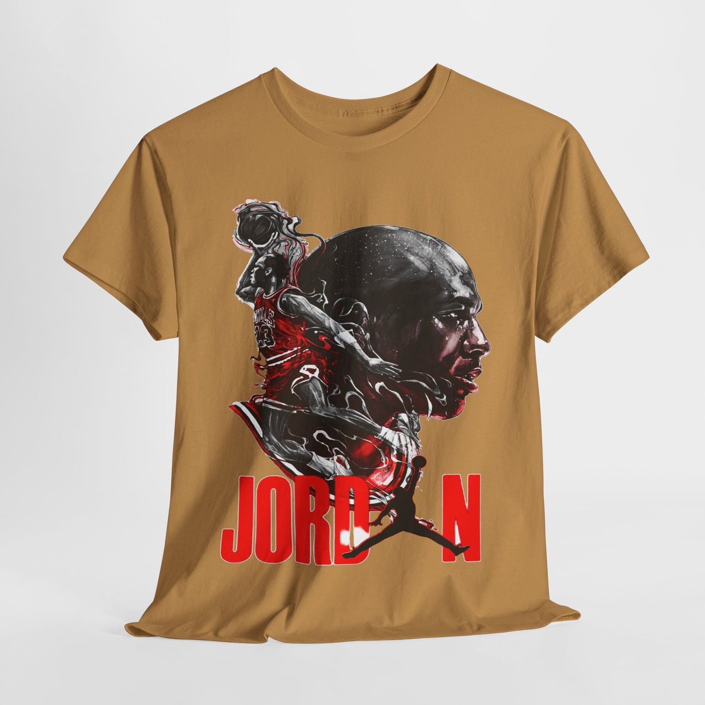 Jordan Inspired Unisex Heavy Cotton Tee - Retro Style Graphic Shirt