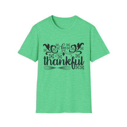 Thankful Unisex Softstyle T-Shirt - Fall Fashion, Thanksgiving Gift, Casual Wear, Gratitude Tees, Everyday Comfort
