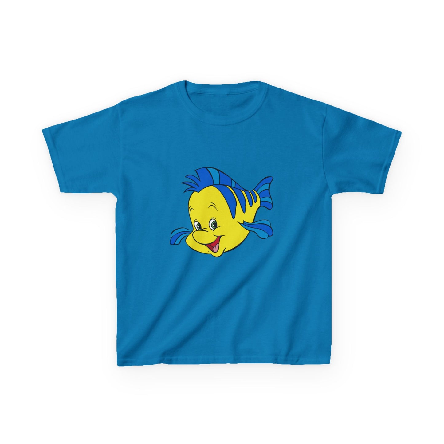 Kids Cartoon Fish Tee - Fun Summer T-Shirt, Gift for Birthday, Beach Day, Family Outings, Vacation Wear