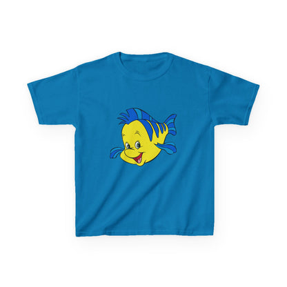 Kids Cartoon Fish Tee - Fun Summer T-Shirt, Gift for Birthday, Beach Day, Family Outings, Vacation Wear