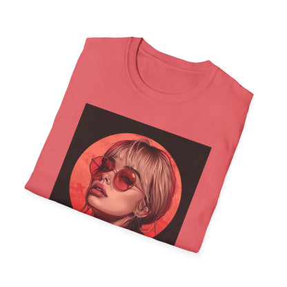 Retro Chic Graphic T-Shirt with Stylish Artwork