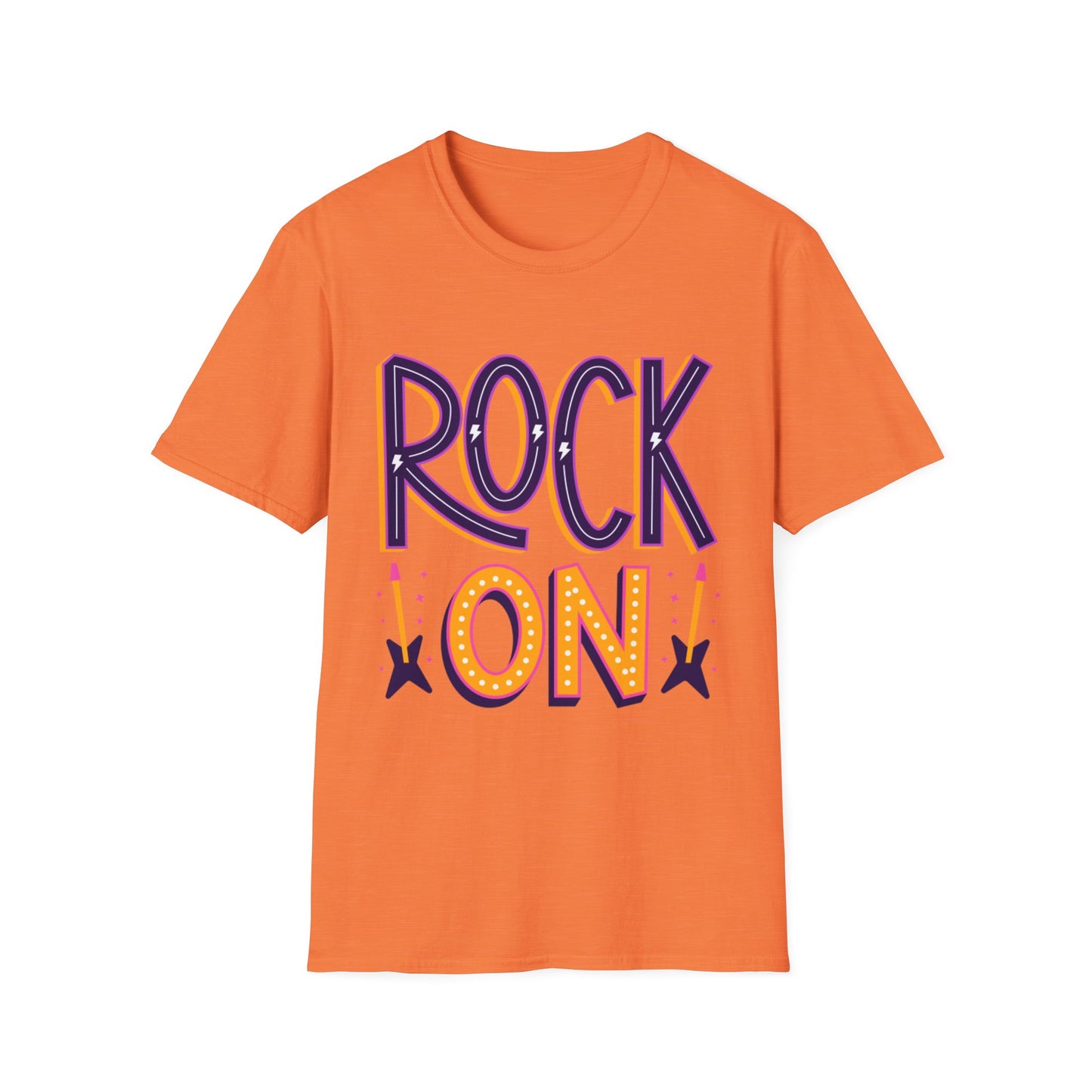 Rock On Unisex T-Shirt, Music Lover's Tee, Concert Outfit, Gift for Musicians, Fun Casual Wear