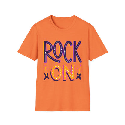 Rock On Unisex T-Shirt, Music Lover's Tee, Concert Outfit, Gift for Musicians, Fun Casual Wear