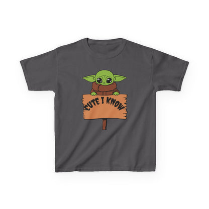 Cute Baby Alien Kids Tee - "Cute I Know" Design for Trendy Kids