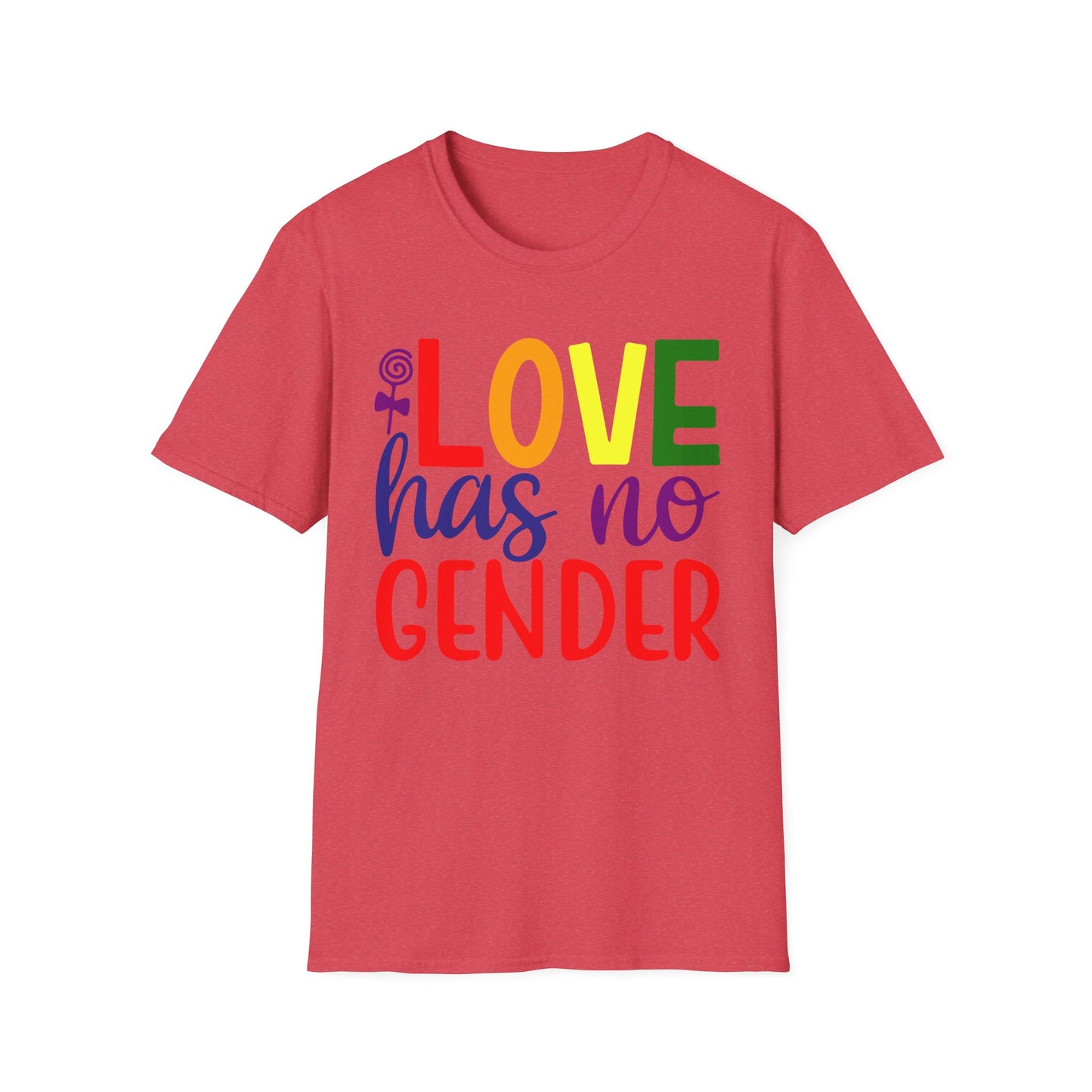 Love Has No Gender Unisex T-Shirt, LGBTQ+ Pride Tee, Comfort Fit Shirt, Gift for Allies, Inclusivity Apparel, Birthday Celebration Top