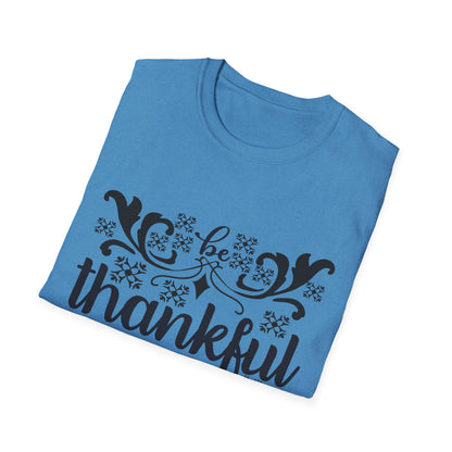 Thankful Unisex Softstyle T-Shirt - Fall Fashion, Thanksgiving Gift, Casual Wear, Gratitude Tees, Everyday Comfort
