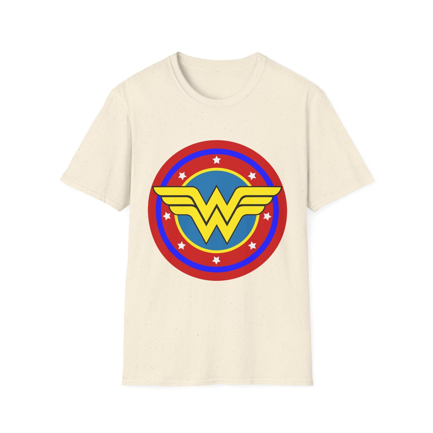 Wonder Woman Inspired Unisex Softstyle T-Shirt, Superhero Tee, Gift for Amazon Fans, Comic Con Outfit, Everyday Wear, Birthday Present