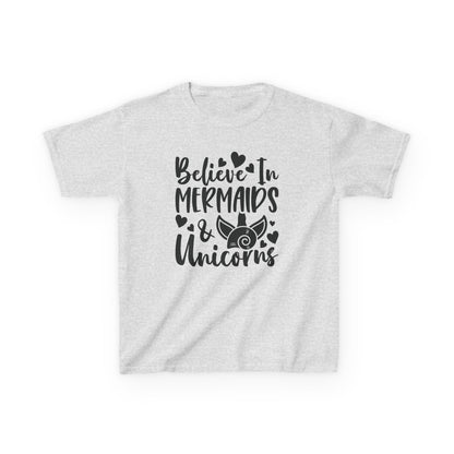Kids Heavy Cotton™ Tee - Believe in Mermaids & Unicorns T-Shirt