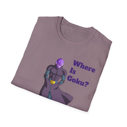 Where Is Goku? Unisex Softstyle T-Shirt for Anime Fans