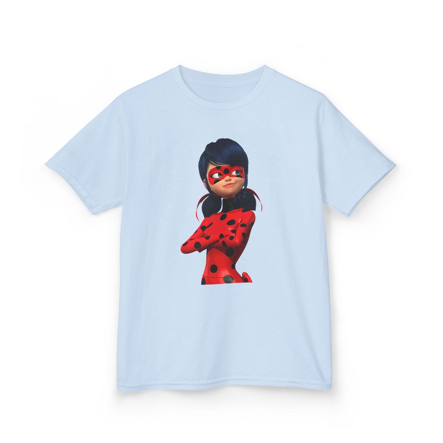 Cool Ladybug Superhero Kids Heavy Cotton Tee | Fun and Playful Design for Young Heroes