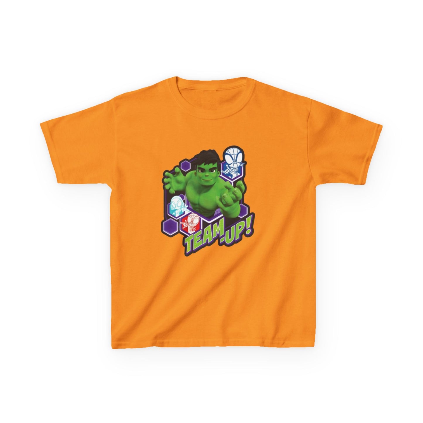 Hulk Team Up Kids Tee, Superhero Shirt, Fun Cotton Tee, Birthday Gift, Team Up T-Shirt, Kids Party Apparel