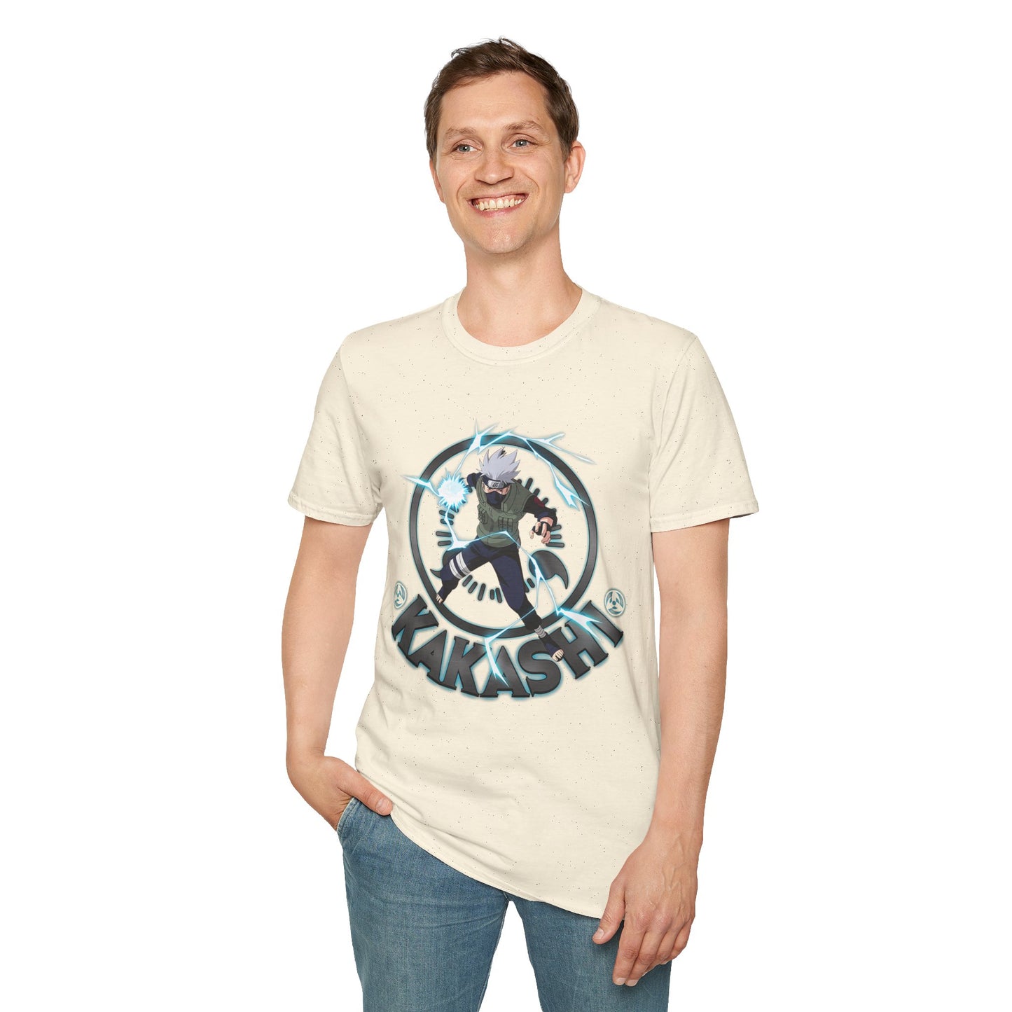 Kakashi Unisex Softstyle T-Shirt - Perfect for Anime Fans