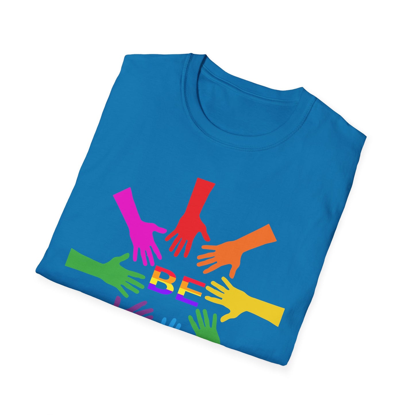 Rainbow Hands Unisex T-Shirt | Be Yourself, Inclusive Apparel, Pride Clothing, Gift for Friends, LGBTQ+ Pride