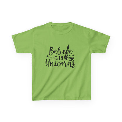 Believe in Unicorns Kids T-Shirt - Inspirational Cotton Tee for Dreamers