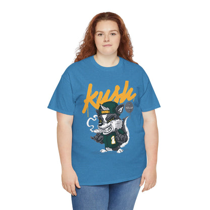 Kush Vibe Unisex Heavy Cotton Tee - Trendy Streetwear Graphic T-Shirt