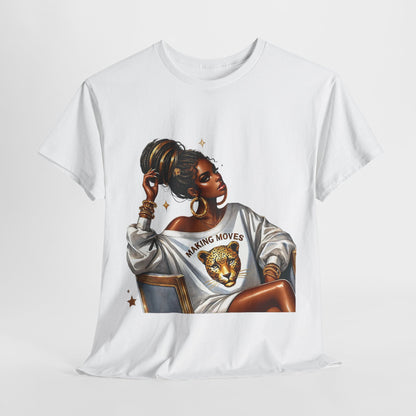 Empowering Women Graphic Tee - 'Making Moves' Heavy Cotton Unisex T-Shirt