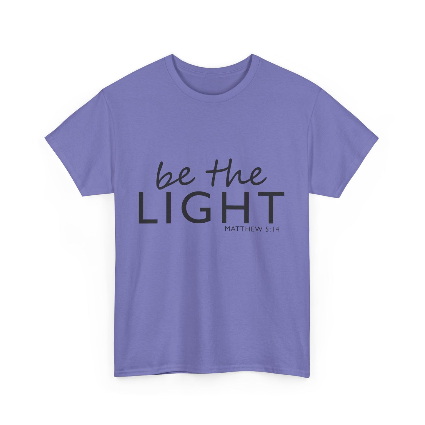 Be the Light Unisex Heavy Cotton Tee - Inspirational Faith Shirt