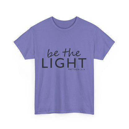 Be the Light Unisex Heavy Cotton Tee - Inspirational Faith Shirt