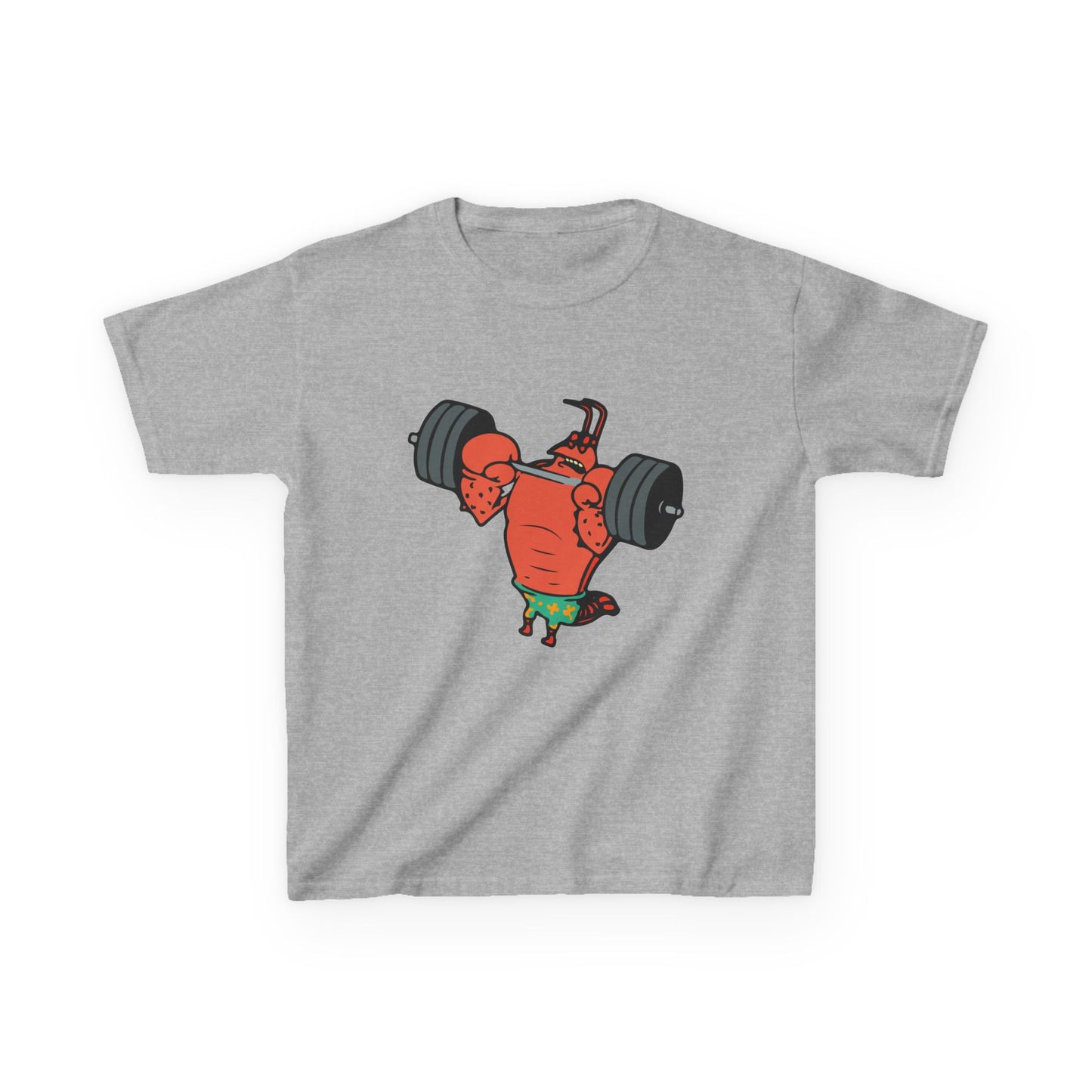 Kids Fitness Lobster Tee, Funny Kids T-Shirt, Gym Humor Tee, Nautical Theme Shirt, Gift for Young Athletes