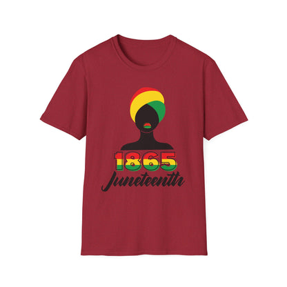 Juneteenth Celebration T-Shirt, Black History Month Tee, Unisex Softstyle Shirt, 1865 Juneteenth Shirt, African American Pride Top