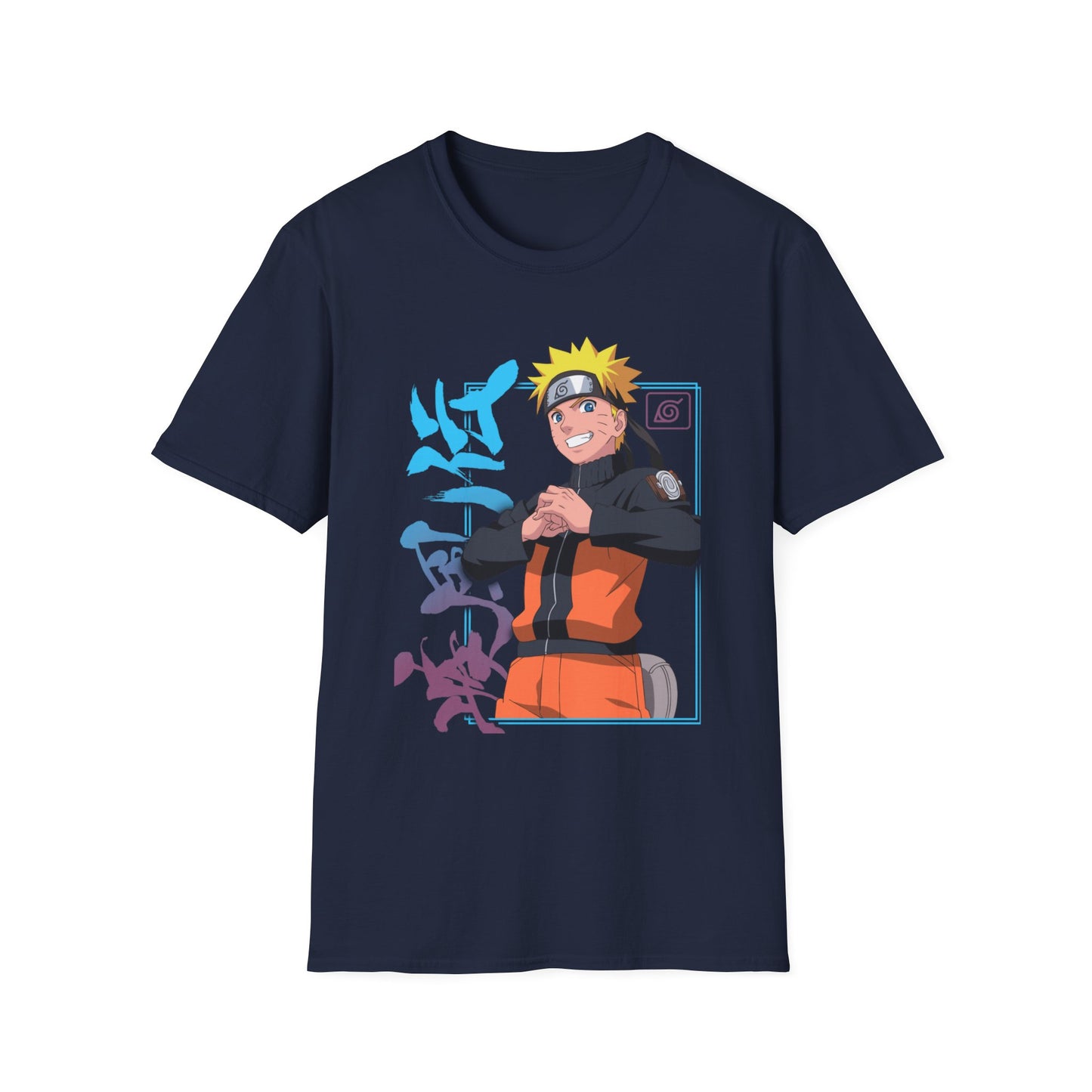 Anime-Inspired Unisex Softstyle T-Shirt - Naruto Design
