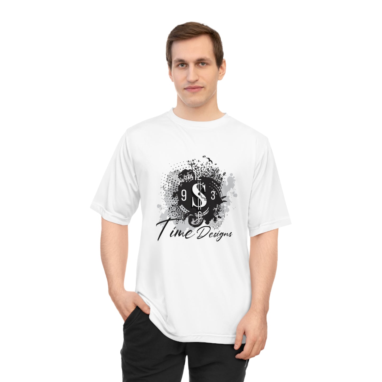 Unisex Performance Tee with Bold Dollar Design, Casual Wear, Workout Shirt, Gift for Finance Lovers, Active Lifestyle Apparel