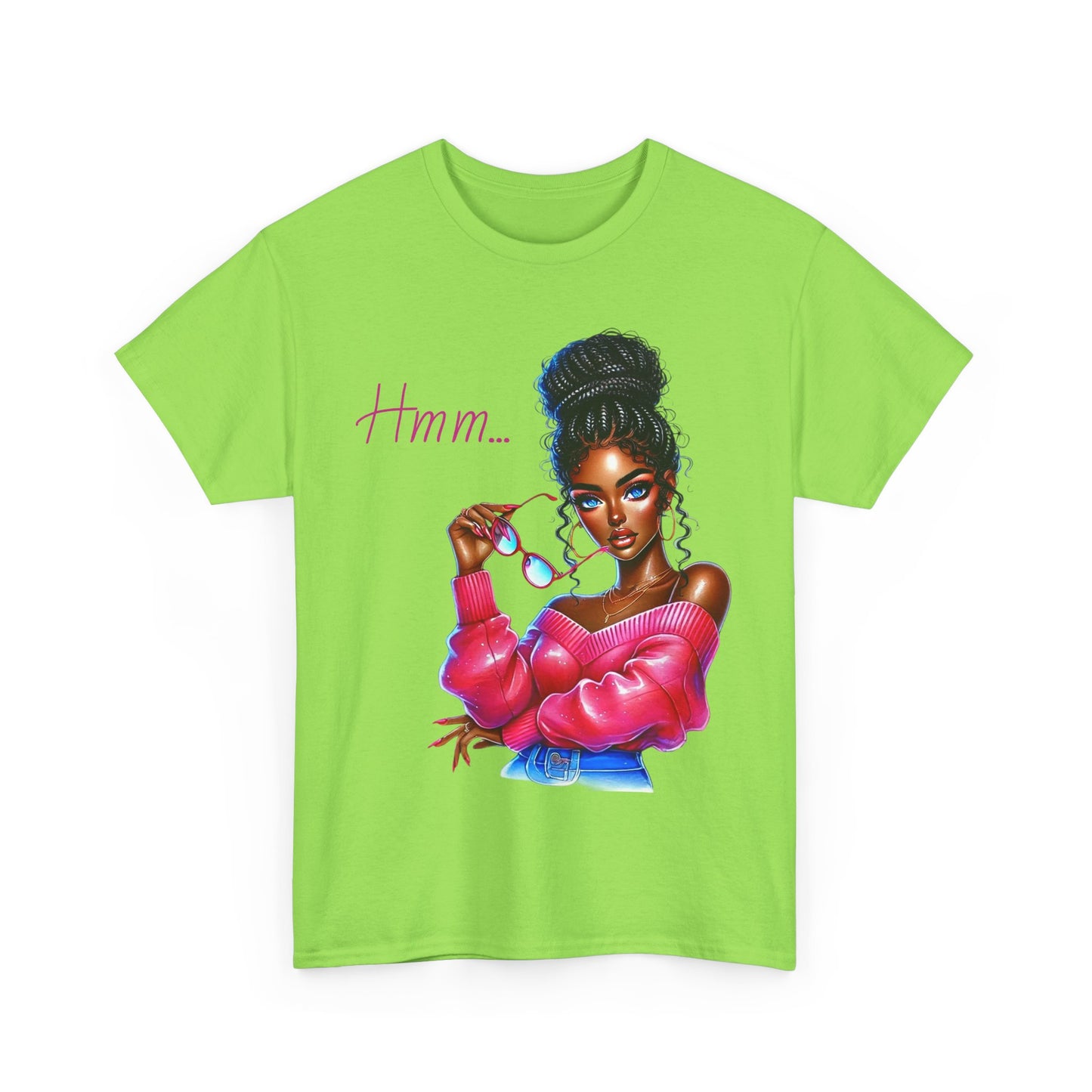 Expressive Aesthetic Tee – 'Hmm...' Design for Trendsetters