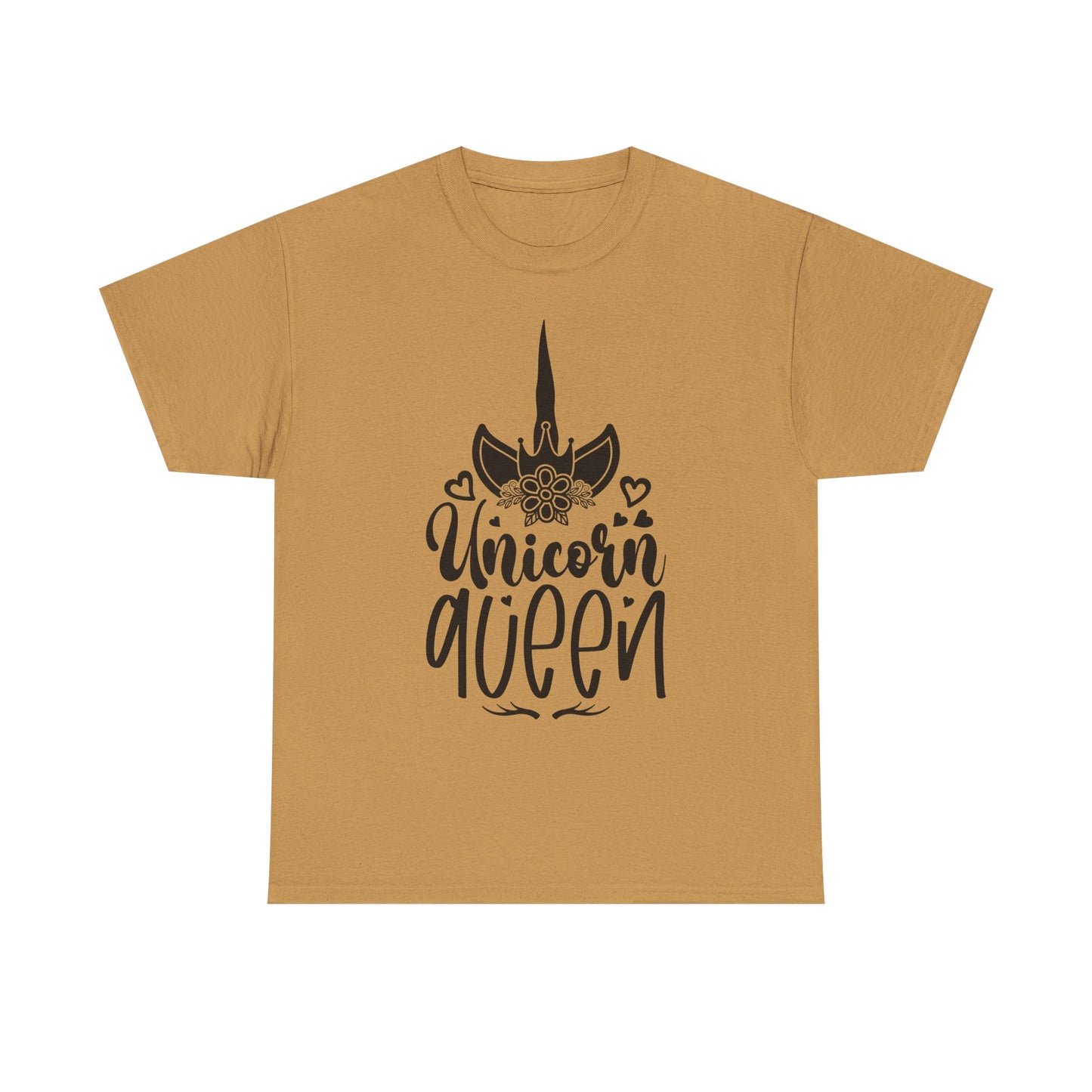 Unicorn Queen Unisex Heavy Cotton Tee - Fun and Playful Graphic T-Shirt for Unicorn Lovers