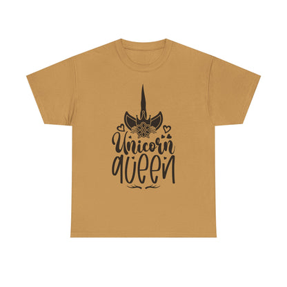 Unicorn Queen Unisex Heavy Cotton Tee - Fun and Playful Graphic T-Shirt for Unicorn Lovers