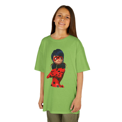 Cool Ladybug Superhero Kids Heavy Cotton Tee | Fun and Playful Design for Young Heroes