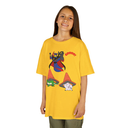 Kids Cartoon Battle Tee - Fun & Unique Grrr! Design