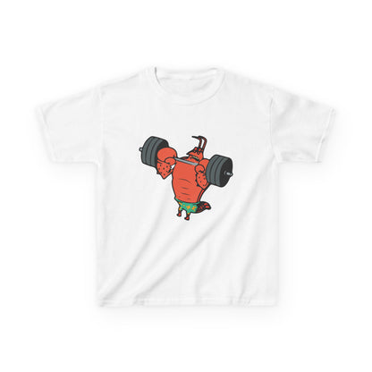 Kids Fitness Lobster Tee, Funny Kids T-Shirt, Gym Humor Tee, Nautical Theme Shirt, Gift for Young Athletes