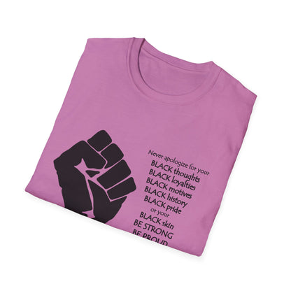 Empowerment Graphic T-Shirt: Unapologetically Black Tee, Activist Shirt, Social Justice Apparel, Inclusive Fashion, Statement Wear