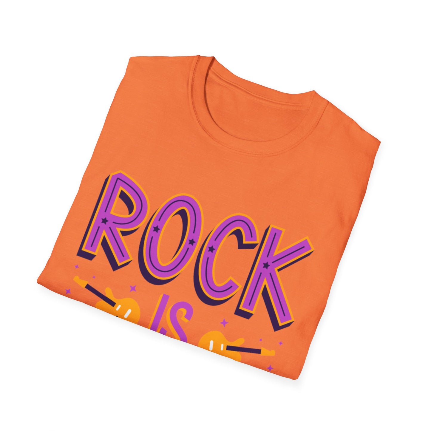Rock is Ageless T-Shirt | Unisex Softstyle Tee for Music Lovers, Festival Wear, Gift for Musicians, Retro Apparel