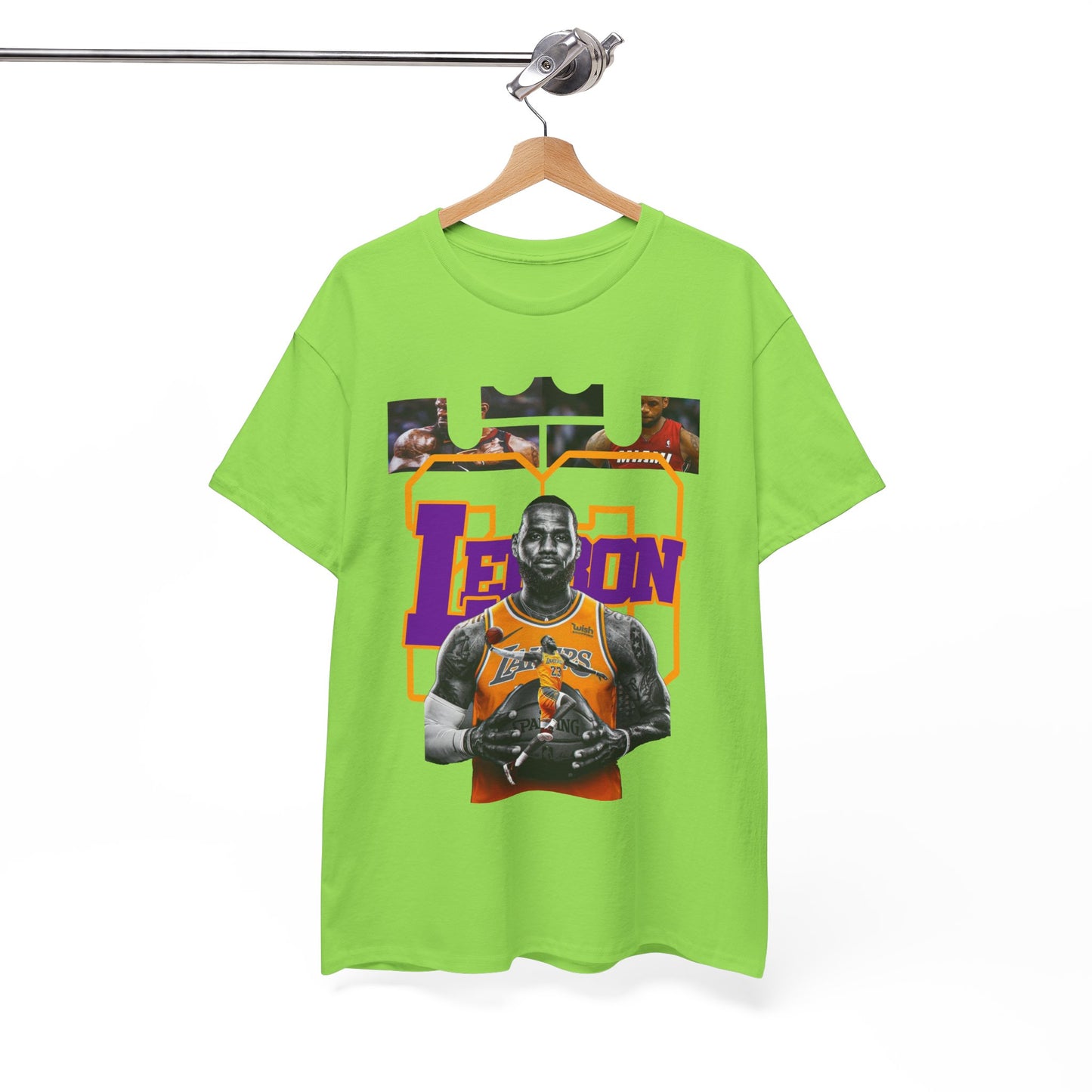 LeBron James Unisex Heavy Cotton Tee - Basketball Fan Apparel
