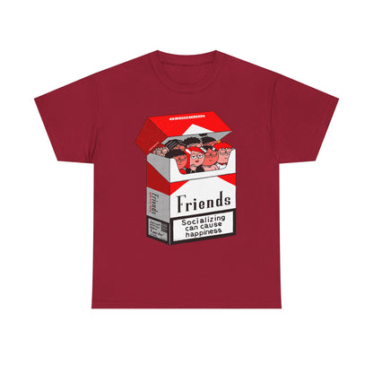 Friends Socializing Unisex Heavy Cotton Tee - Fun Graphic T-Shirt