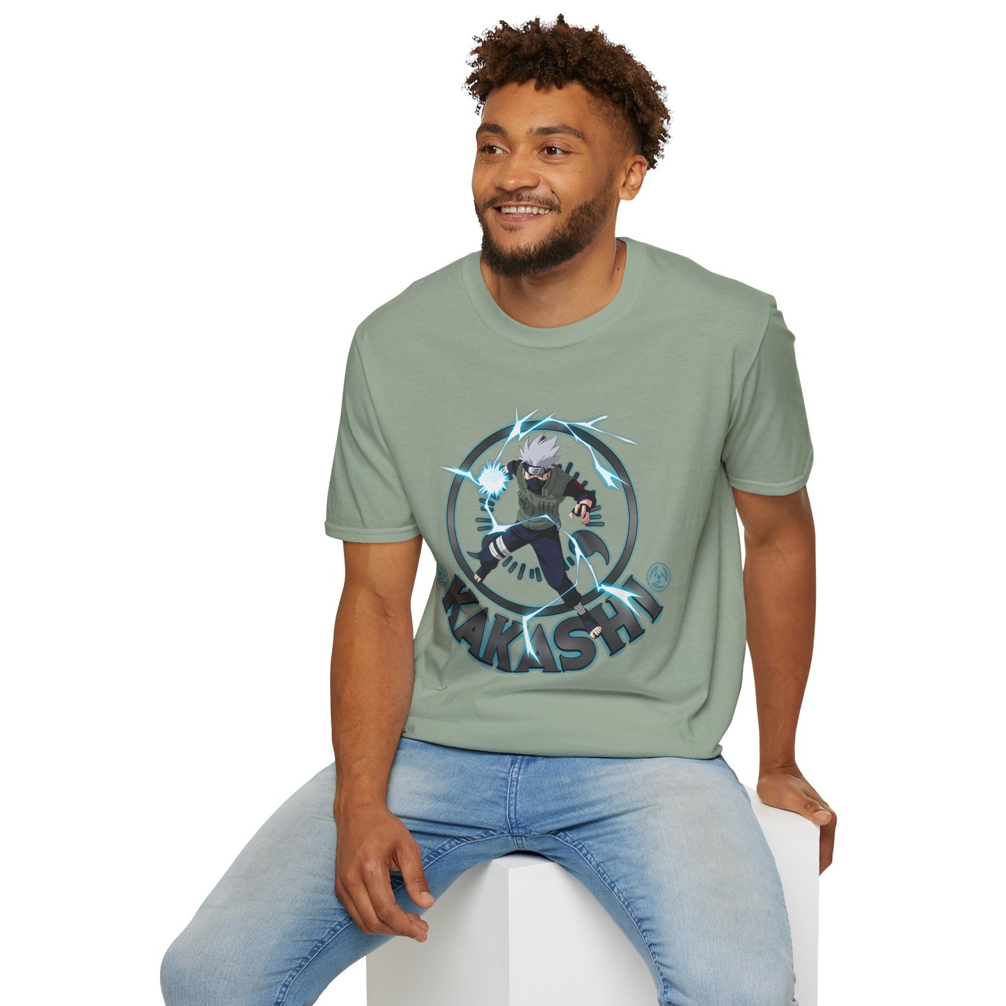 Kakashi Unisex Softstyle T-Shirt - Perfect for Anime Fans