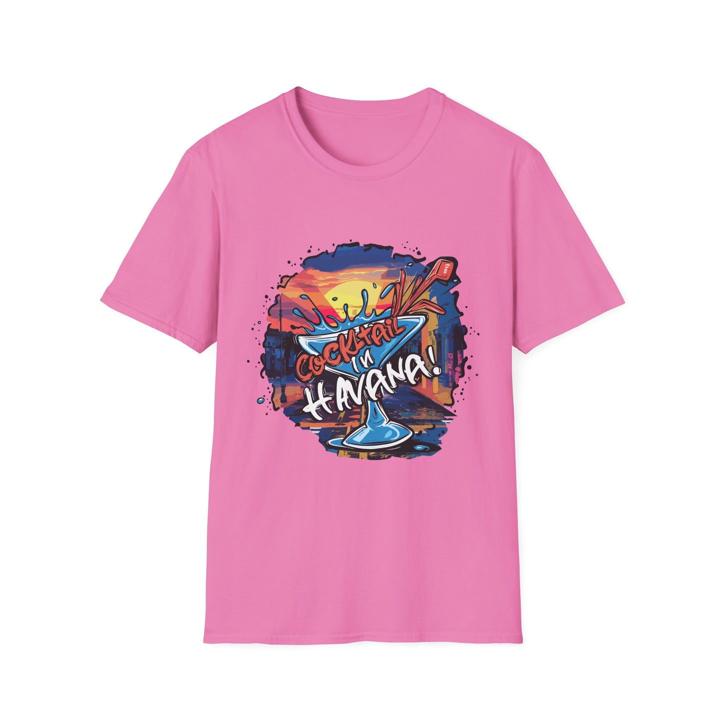 Colorful Cocktail Havana Unisex T-Shirt, Summer Vibes, Beach Wear, Party Shirt, Gift for Friends
