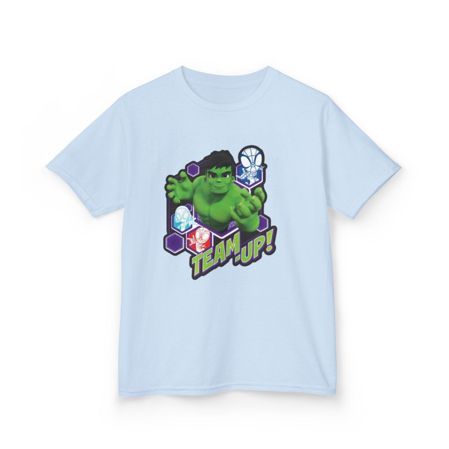 Hulk Team Up Kids Tee, Superhero Shirt, Fun Cotton Tee, Birthday Gift, Team Up T-Shirt, Kids Party Apparel