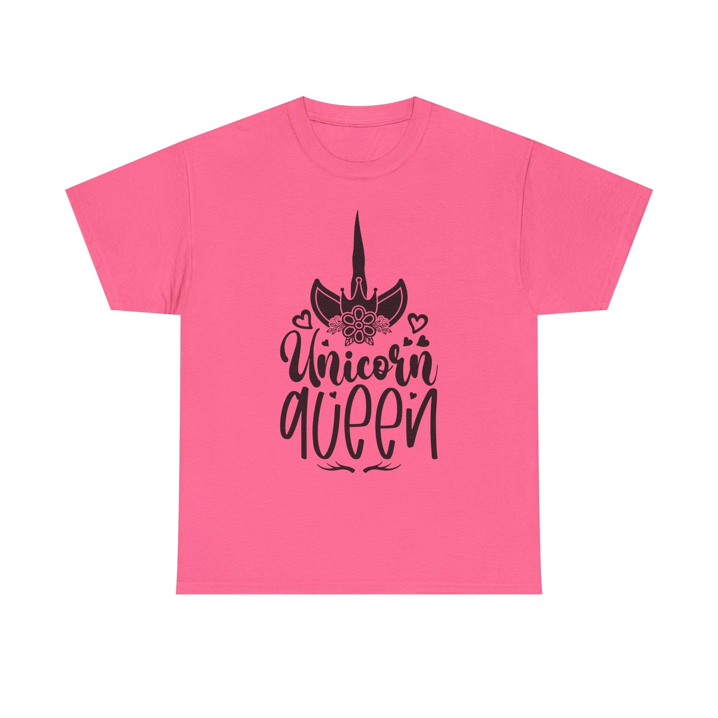 Unicorn Queen Unisex Heavy Cotton Tee - Fun and Playful Graphic T-Shirt for Unicorn Lovers