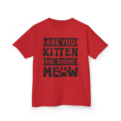 Cute Kids Tee - "Are You Kitten Me Right Meow" T-Shirt for Cat Lovers, Birthday Gift, Funny Pet Shirt, Kids' Humor Clothing, Animal [...]