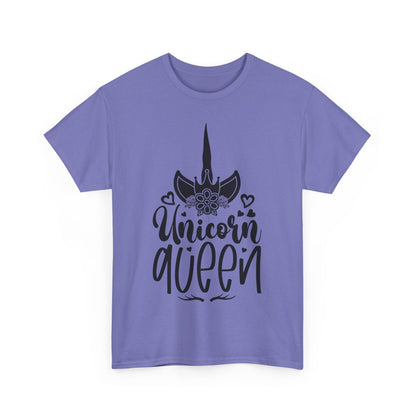 Unicorn Queen Unisex Heavy Cotton Tee - Fun and Playful Graphic T-Shirt for Unicorn Lovers