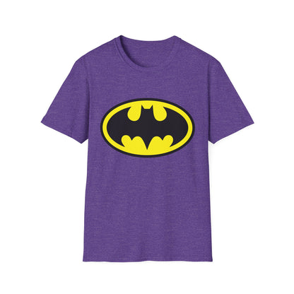 Batman Logo Unisex Softstyle T-Shirt | Fun Graphic Tee for Fans | Perfect Gift for Birthdays, Comic Con, Halloween