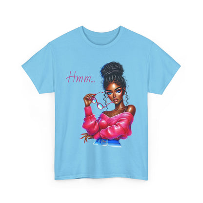 Expressive Aesthetic Tee – 'Hmm...' Design for Trendsetters